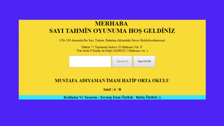 html-ve-javascript-ile-sayi-tahmin-oyunu